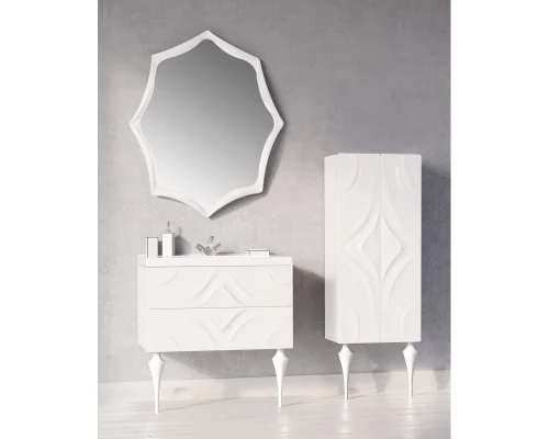 Зеркало 80x100 см белый глянец Marka One Angel У67653