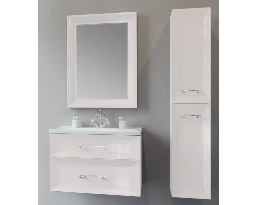 Зеркало белый глянец 65x85 см Marka One Delice У72508