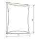 Зеркало 75x90 см Marka One Brio Light У26295