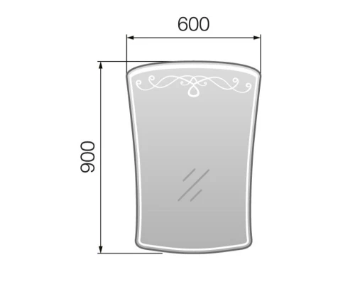 Зеркало 60x90 см Marka One Classic 1 У52203