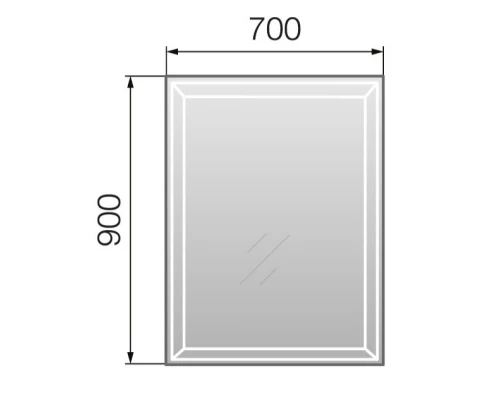 Зеркало 70x90 см Marka One Classic 2 У52205