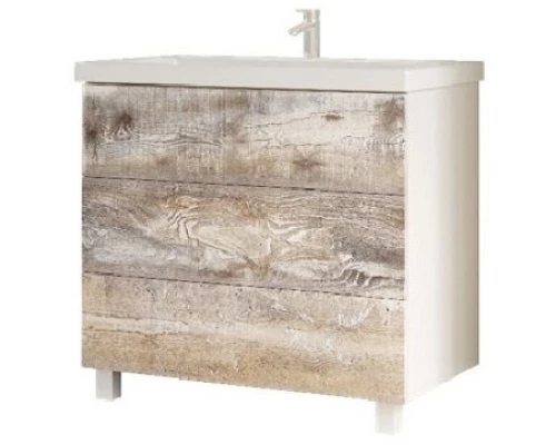 Тумба бетон/белый 79 см Marka One Mix У69540