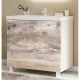 Тумба бетон/белый 79 см Marka One Mix У69540