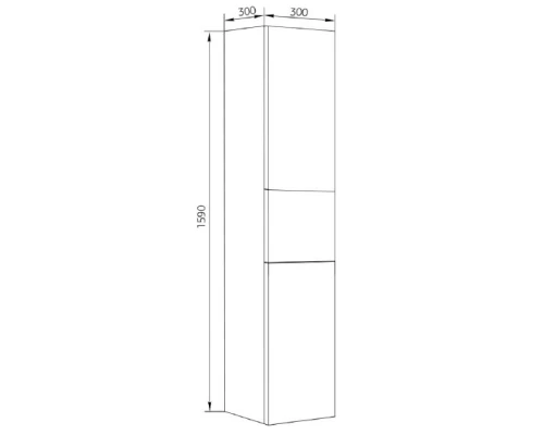 Пенал подвесной коко боло/белый Marka One Mix У72139