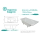 Ванна из литого мрамора 170x75 см Marmo Bagno София MB-SF170-75