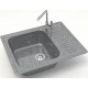 Кухонная мойка Marrbaxx Арлин Z15 темно-серый глянец Z015Q008
