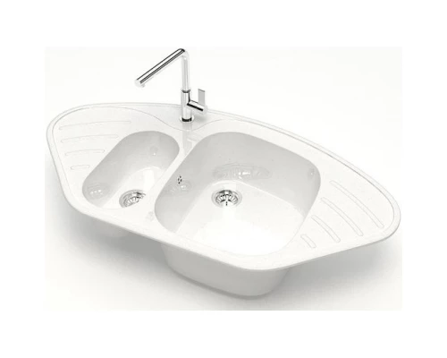 Кухонная мойка Marrbaxx Аделис Z23 белый лёд глянец Z023Q001