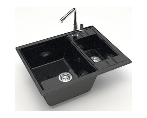 Кухонная мойка Marrbaxx Жаклин Z190 черный глянец Z190Q004