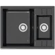 Кухонная мойка Marrbaxx Жаклин Z190 черный глянец Z190Q004