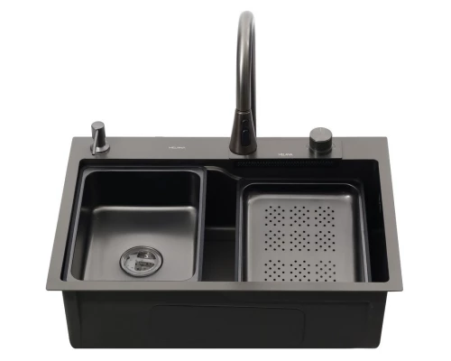 Кухонная мойка Melana ProfLine 3,0/215 D6846B+6 графит
