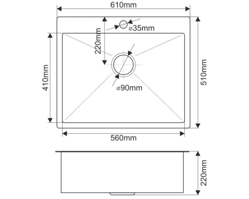 Кухонная мойка Melana ProfLine 3,0/200 H6151/2 сатин