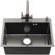 Кухонная мойка Melana ProfLine 3,0/220 MLN-D6045HB+3 графит