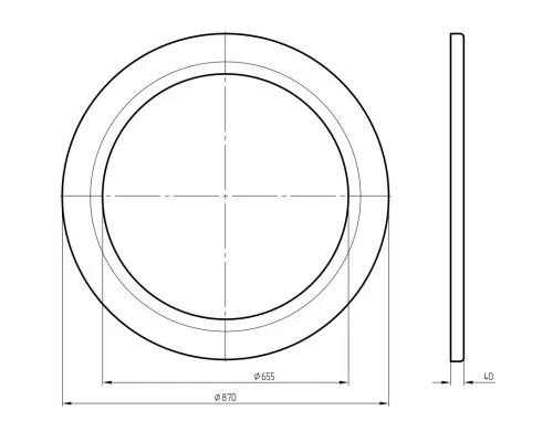 Зеркало 87x87 см бронза Migliore 26530