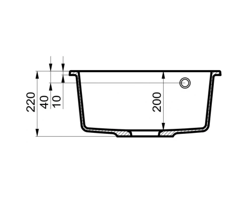 Кухонная мойка Milacio Murcia 51 белый MC.77022