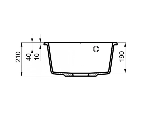 Кухонная мойка Milacio Leon 45 серый металлик MC.77093