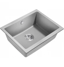 Кухонная мойка Milacio Leon 55 серый металлик MC.77083