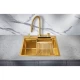 Кухонная мойка Milacio Denia 57 золотой матовый MC.77408