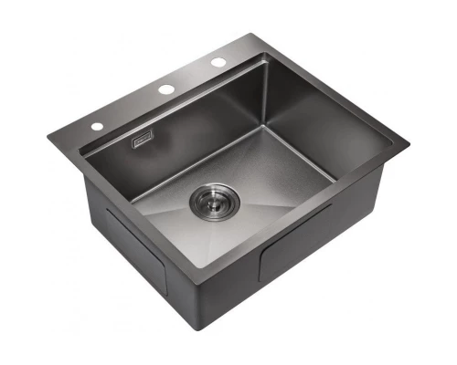 Кухонная мойка Milacio Denia 57 вороненая сталь MC.77409