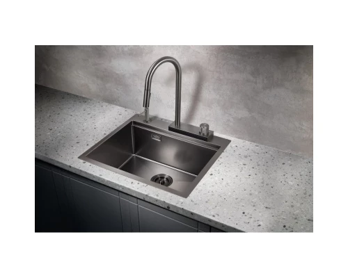 Кухонная мойка Milacio Denia 57 вороненая сталь MC.77409