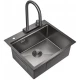 Кухонная мойка Milacio Denia 57 вороненая сталь MC.77409
