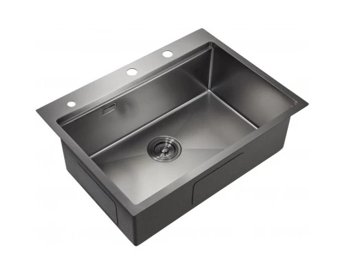 Кухонная мойка Milacio Denia 68 вороненая сталь MC.77419
