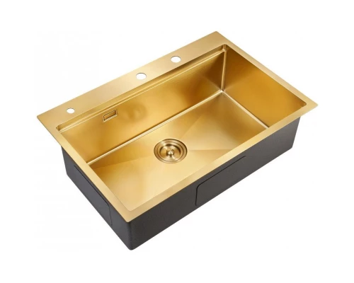 Кухонная мойка Milacio Denia 75 золотой матовый MC.77428