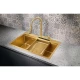 Кухонная мойка Milacio Denia 75 золотой матовый MC.77428