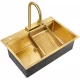 Кухонная мойка Milacio Denia 75 золотой матовый MC.77428