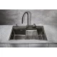 Кухонная мойка Milacio Denia 75 вороненая сталь MC.77429