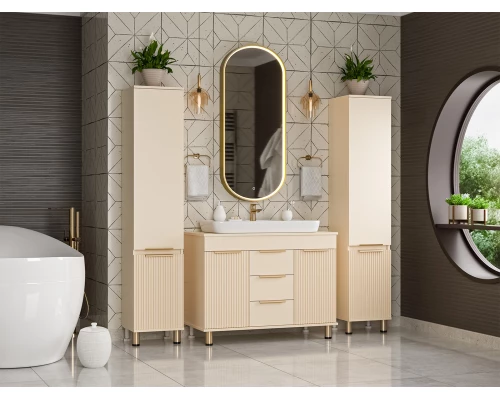 Шкаф - пенал Brevita Enfida - 35 универсальный правый (бежевый)