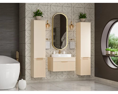 Шкаф - пенал Brevita Enfida - 35 универсальный правый (бежевый)