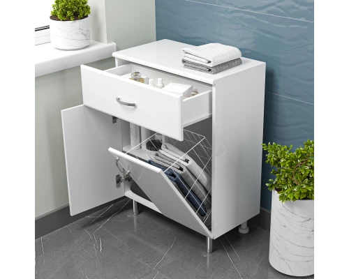 Тумба Misty Люси - 50 с бельевой корзиной