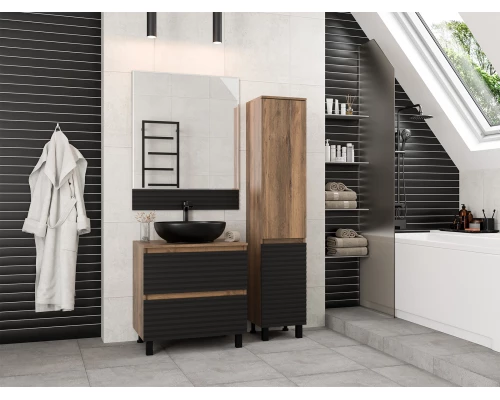 Тумба под раковину Brevita Dakota - 70 (черная)