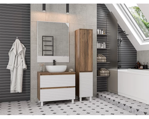 Зеркало Brevita Dakota - 80 (белое)