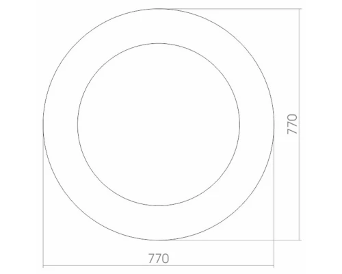 Зеркало 77x77 см Mixline Солярис 539796