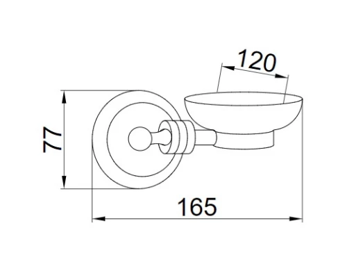 Мыльница Boheme Hermitage 10352