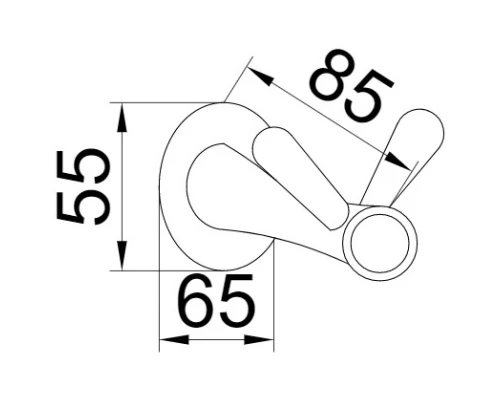 Крючок двойной Boheme Puro 10706