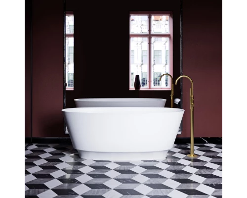 Ванна из литого мрамора 157,5x72 см Omnires Neo NEO158WWBM