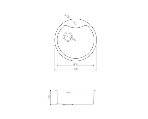 Кухонная мойка красная медь Omoikiri Sumida