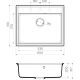 Кухонная мойка ленинградский серый Artgranit Omoikiri Daisen 60-GR