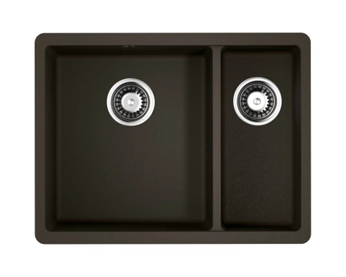 Кухонная мойка темный шоколад Artgranit Omoikiri Kata 55-2-U-DC