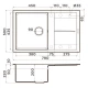 Кухонная мойка Tetogranit Omoikiri Sumi 79-PL платина 4993667