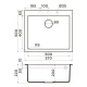Кухонная мойка Tetogranit Omoikiri Bosen 57-GR ленинградский серый 4993556
