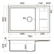 Кухонная мойка Tetogranit Omoikiri Sumi 78 LB-DC темный шоколад 4993723