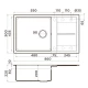 Кухонная мойка Tetogranit Omoikiri Sumi 86-PL платина 4993651