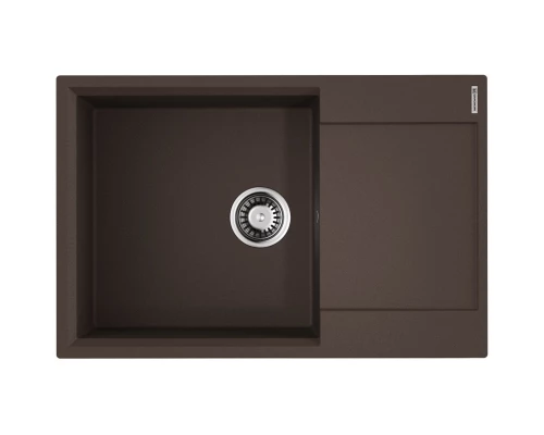 Кухонная мойка Artgranit Omoikiri Daisen 78-LB-DC темный шоколад 4993691