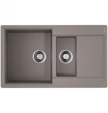 Кухонная мойка Artgranit Omoikiri Daisen 86-2-GR ленинградский серый 4993475