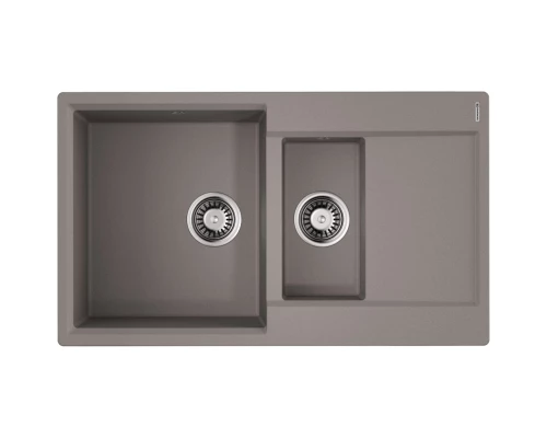 Кухонная мойка Artgranit Omoikiri Daisen 86-2-GR ленинградский серый 4993475