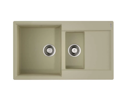Кухонная мойка Artgranit Omoikiri Daisen 86-2-BE ваниль 4993471