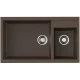 Кухонная мойка Tetogranit Omoikiri Tedori 86-2-LB-DC темный шоколад 4993936